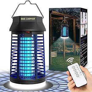 Remote Control Bug Zapper LUOJIBIE Review Powerful Indoor Outdoor Mosquito Killer