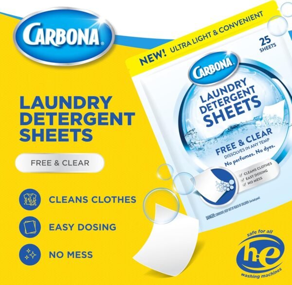 81E6oyaETrL._AC_SL1500_ Carbona Laundry Detergent Sheets Review Powerful Eco-Friendly Stain Remover for All Machines