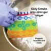81FJz3ucM4L._AC_SL1500_ Skoy Scrub Dish Scrubber Review Sustainable Cotton Pads for Powerful Cleaning