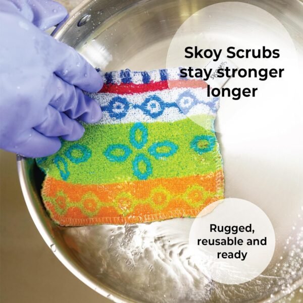 81FJz3ucM4L._AC_SL1500_ Skoy Scrub Dish Scrubber Review Sustainable Cotton Pads for Powerful Cleaning