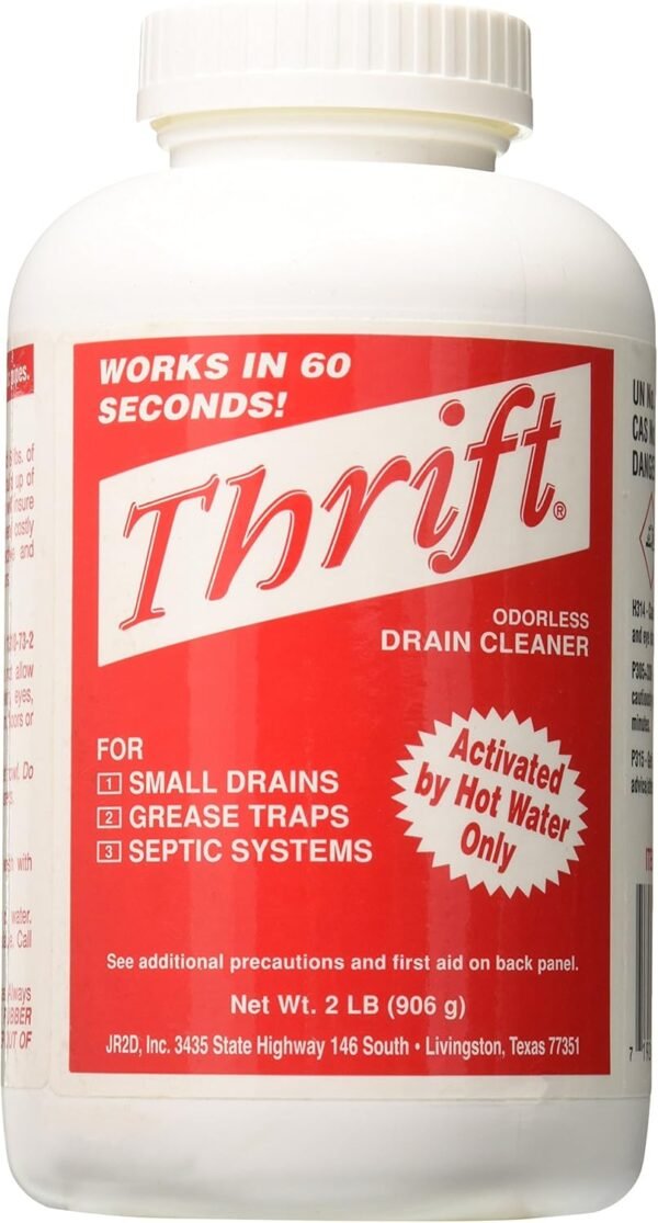 81IXYkham7L._AC_SL1500_ Thrift Drain Cleaner Review Powerful 4 in 1 Solution for Household Cleaning