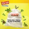 81RRwj8sUZL._AC_SL1500_ Glad Tall Kitchen Trash Bags Review Pine-Sol Scented Durable ForceFlex Technology