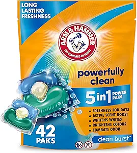 81TfKw4jVFL.__AC_SX300_SY300_QL70_FMwebp_ ARM & Hammer Clean Burst Laundry Detergent Review Powerful 5-in-1 HE Power Paks Tested