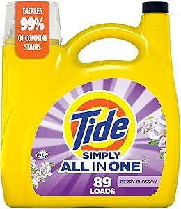 81V2JBgsSVL.__AC_SX300_SY300_QL70_ML2_ Tide Simply Clean Liquid Laundry Detergent Review Powerful Stain Removal Berry Blossom Scent