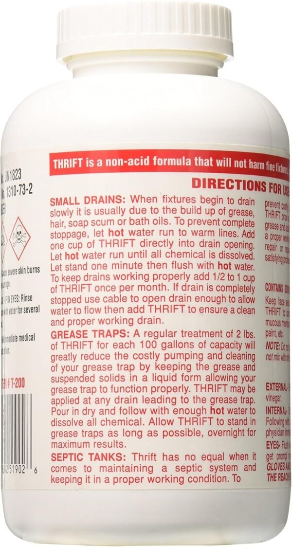 81WMQ82awFL._AC_SL1500_ Thrift Drain Cleaner Review Powerful 4 in 1 Solution for Household Cleaning