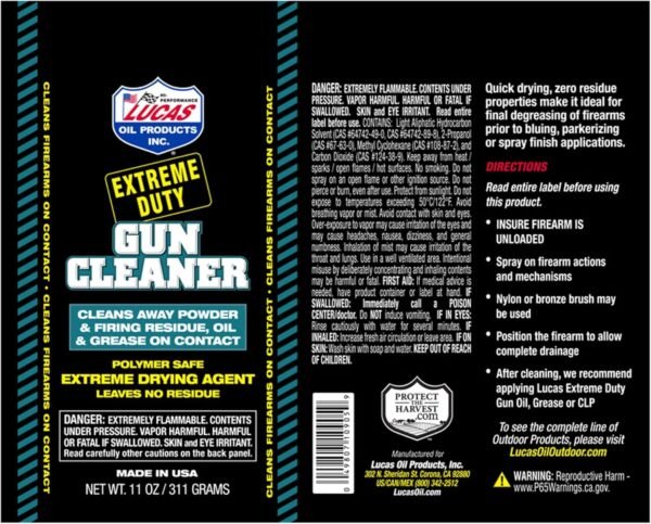 81YVJdLKr6L._AC_SL1500_ Lucas Oil Extreme Duty Gun Cleaner Review Best Residue Free Firearm Cleaner 2025