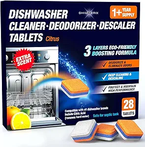 Shimmerix Dishwasher Cleaner Review Deep Cleaning Tablets for Hard Water and Odors