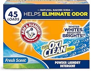 81bJ5c7MdiL.__AC_SX300_SY300_QL70_ML2_ Powder Laundry Detergent Review Arm & Hammer Plus OxiClean Fresh Scent Performance Tested