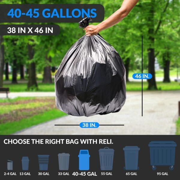 81dJhl6lgjL._AC_SL1500_ Heavy Duty 45 Gallon Trash Bags Reli Review Perfect for Serious Cleanup Tasks