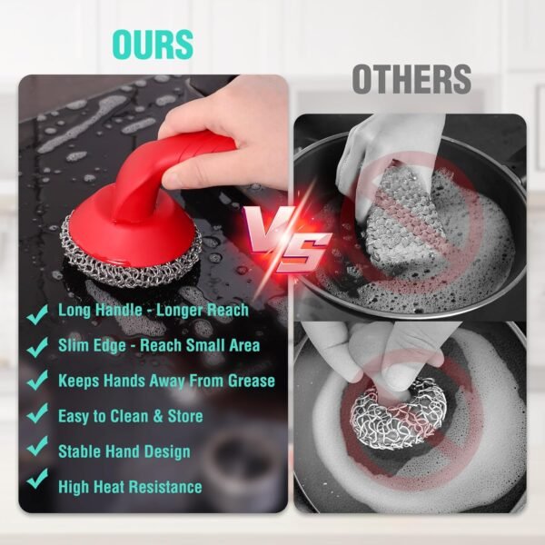 81gHCfPzjL._AC_SL1500_ HAUSHOF Cast Iron Scrubber Review Best Grill and Dutch Oven Cleaning Kit