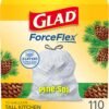 81hZnLiHcxL._AC_SL1500_ Glad Tall Kitchen Trash Bags Review Pine-Sol Scented Durable ForceFlex Technology