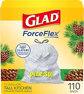 81hZnLiHcxL.__AC_SX300_SY300_QL70_FMwebp_ Glad Tall Kitchen Trash Bags Review Pine-Sol Scented Durable ForceFlex Technology