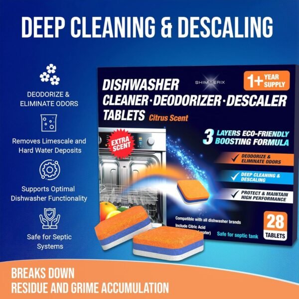 81jha-eu6JL._AC_SL1500_ Shimmerix Dishwasher Cleaner Review Deep Cleaning Tablets for Hard Water and Odors
