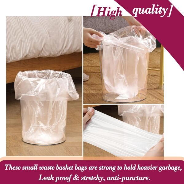81kUTqcTPKL._AC_SL1500_ 4 Gallon Clear Trash Bags Hommaly Review Strong Leak Proof Small Bin Liners