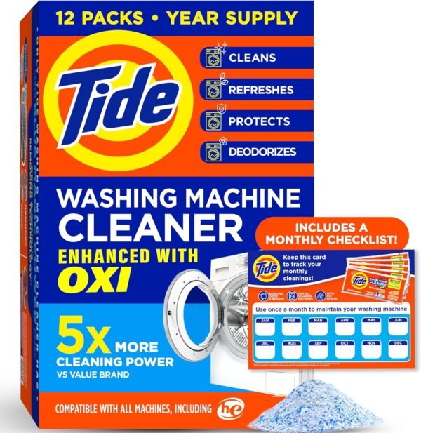 81lRet0sgWL._AC_SL1500_ Deep Cleaning Washing Machine Cleaner Review Tide Oxi Formula for Odor Elimination