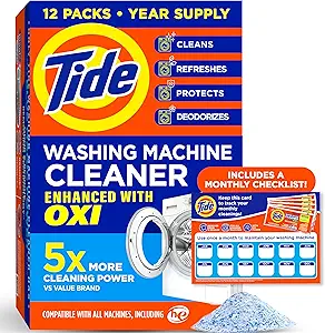 Deep Cleaning Washing Machine Cleaner Review Tide Oxi Formula for Odor Elimination