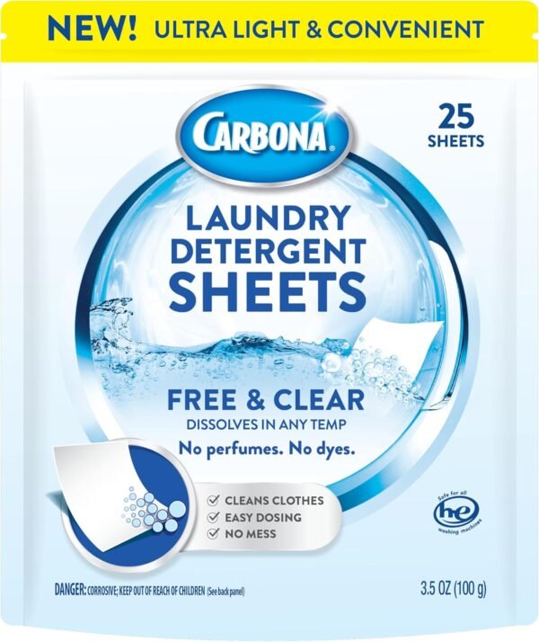 81miJFSkbL._AC_SL1500_ Carbona Laundry Detergent Sheets Review Powerful Eco-Friendly Stain Remover for All Machines