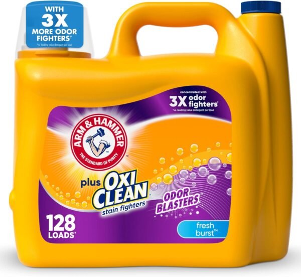 81myOFhFGCL._AC_SL1500_ ARM & HAMMER Plus OxiClean Liquid Laundry Detergent Review Tackling Odors and Stains