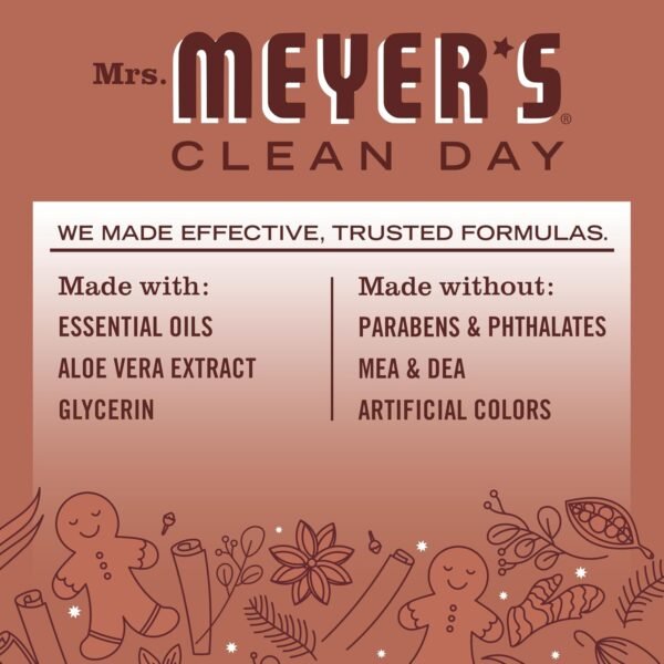 81u6yExc01L._AC_SL1500_ Limited Edition Gingerbread Scent Dish Soap Review Mrs Meyers Clean Day Holiday Edition