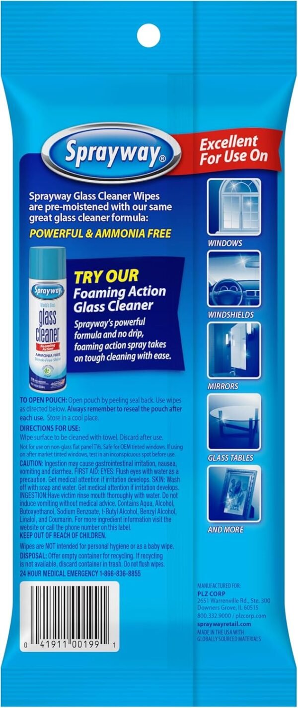 81uYtguWLVL._AC_SL1500_ Sprayway Glass Cleaner Wipes Review Perfect On the Go Ammonia Free Solution