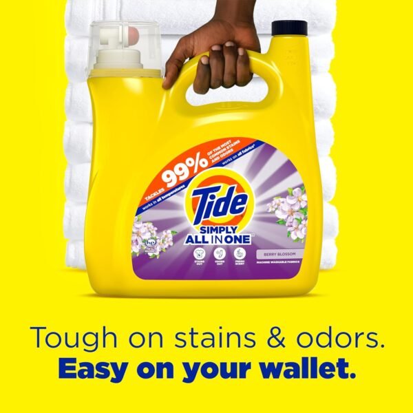 81yI7OOOClL._AC_SL1500_ Tide Simply Clean Liquid Laundry Detergent Review Powerful Stain Removal Berry Blossom Scent