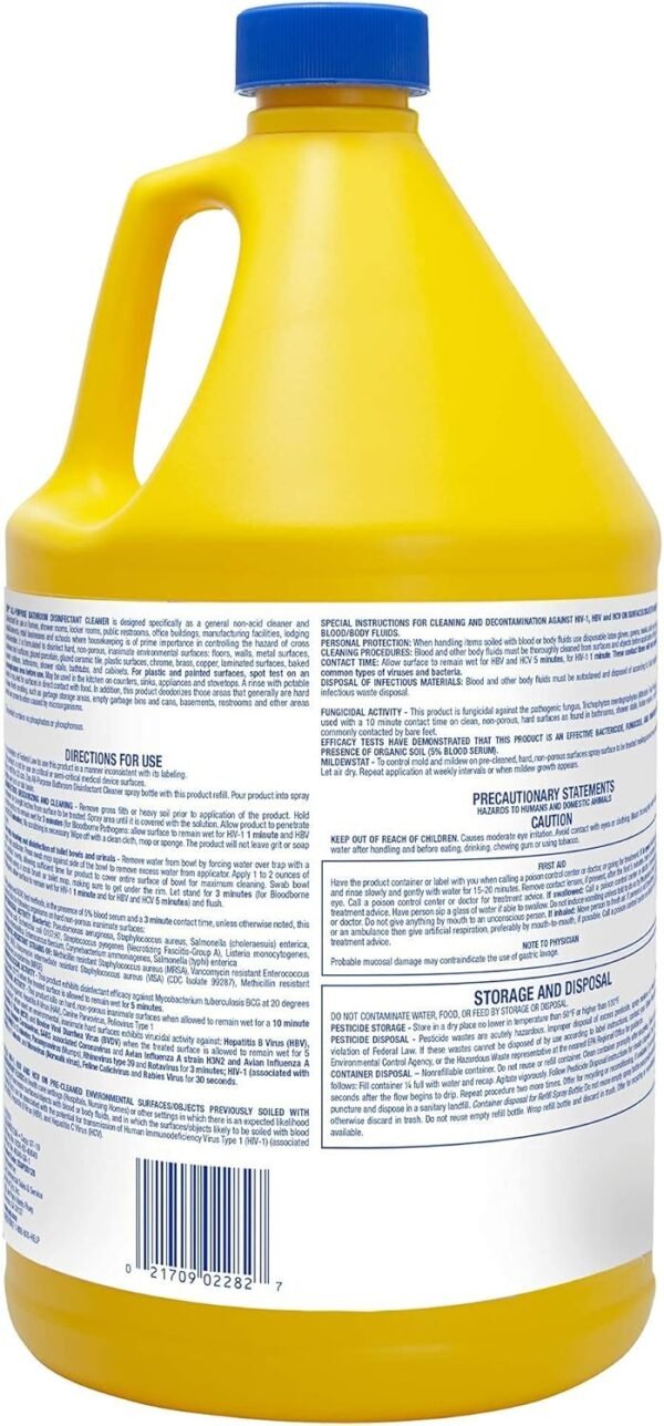 81zs5MkbvWS._AC_SL1500_ Zep All-Purpose Bathroom Disinfectant Cleaner Review Reveals Powerful Germ Killing and Odor Control