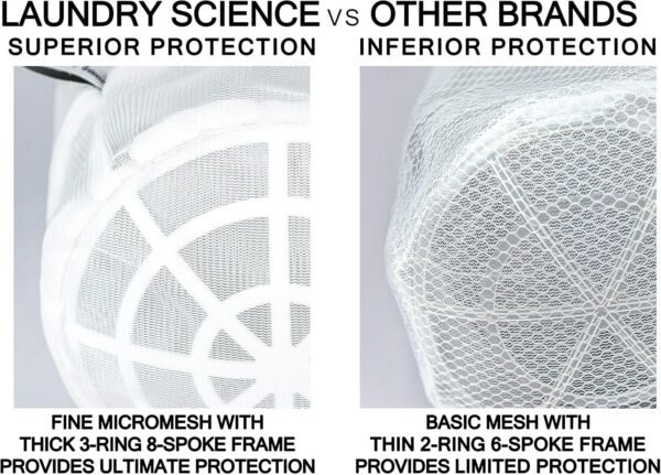 9116hK-msKL._AC_SL1500_ Laundry Science Bra Wash Bag Review Protecting Delicates with Durable Mesh and Secure Zipper Closure